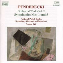 Krzysztof Penderecki (geb. 1933): Symphonien Nr.1 & 5, CD