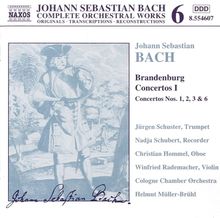 Johann Sebastian Bach (1685-1750): Brandenburgische Konzerte Nr.1-3,6, CD