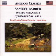 Samuel Barber (1910-1981): Symphonien Nr.1 & 2, CD