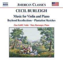 Cecil Burleigh (1885-1980): Musik für Violine & Klavier, CD