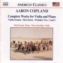 Aaron Copland (1900-1990): Werke für Violine & Klavier, CD