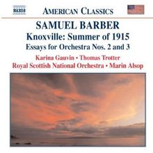 Samuel Barber (1910-1981): Essays for Orchestra Nr.2 & 3, CD