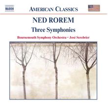 Ned Rorem (geb. 1923): Symphonien Nr.1-3, CD