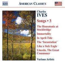 Charles Ives (1874-1954): Lieder Vol.3, CD