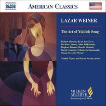 Lazar Weiner (1897-1982): Yiddish Songs, CD