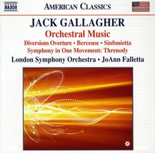 Jack Gallagher (geb. 1947): Orchesterwerke, CD