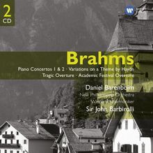 Johannes Brahms (1833-1897): Klavierkonzerte Nr.1 & 2, 2 CDs