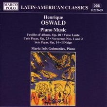 Henrique Oswald (1852-1931): Klavierwerke, CD