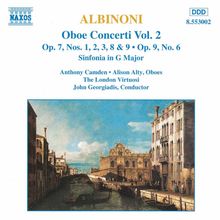 Tomaso Albinoni (1671-1751): Oboenkonzerte op.7 Nr.1-3,8,9, CD