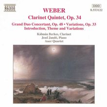 Carl Maria von Weber (1786-1826): Klarinettenquintett op.34, CD