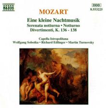 Wolfgang Amadeus Mozart (1756-1791): Divertimenti KV 136-138, CD