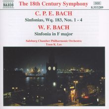 Carl Philipp Emanuel Bach (1714-1788): Symphonien Wq.183 Nr.1-4, CD