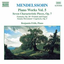 Felix Mendelssohn Bartholdy (1809-1847): Klavierwerke Vol.5, CD