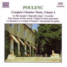 Francis Poulenc (1899-1963): Sämtliche Kammermusik Vol.4, CD