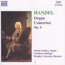 Georg Friedrich Händel (1685-1759): Orgelkonzerte Nr.1-6 (op.4 Nr.1-6), CD