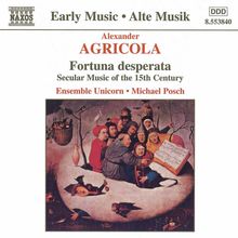 Alexander Agricola (1446-1506): Chansons, CD