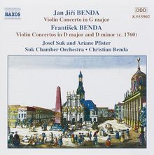 Frantisek Benda (1709-1786): Violinkonzerte in D & d, CD
