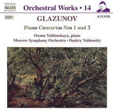Alexander Glasunow (1865-1936): Klavierkonzerte Nr.1 & 2, CD