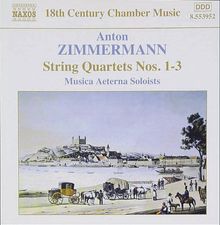 Anton Zimmermann (1741-1781): Streichquartette Nr.1-3, CD