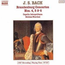 Johann Sebastian Bach (1685-1750): Brandenburgische Konzerte Nr.4-6, CD