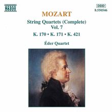Wolfgang Amadeus Mozart (1756-1791): Streichquartette Nr.10,11,15, CD