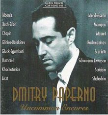 Dmitry Paperno - Uncommon Encores, CD