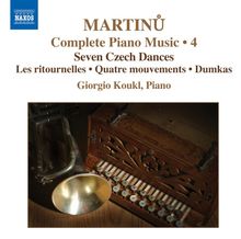 Bohuslav Martinu (1890-1959): Sämtliche Klavierwerke Vol.4, CD