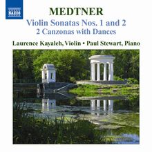 Nicolai Medtner (1880-1951): Sonaten für Violine & Klavier Nr.1 & 2, CD