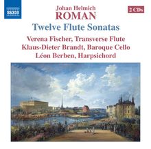 Johan Helmich Roman (1694-1758): Sonaten für Flöte,Cello & Cembalo Nr.1-12, 2 CDs