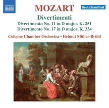 Wolfgang Amadeus Mozart (1756-1791): Divertimenti KV 251 & 334, CD