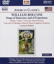 William Bolcom (geb. 1938): Songs of Innocence and of Experience, 2 DVD-Audios