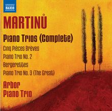 Bohuslav Martinu (1890-1959): Klaviertrios Nr.1-3, CD