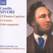 Camillo Sivori (1815-1894): 12 Etudes-Caprices op.25 für Violine solo, CD