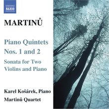 Bohuslav Martinu (1890-1959): Klavierquintette Nr.1 & 2, CD