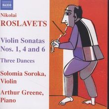 Nikolaj Roslavets (1881-1944): Violinsonaten Nr.1,4,6, CD