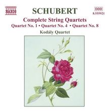 Franz Schubert (1797-1828): Streichquartette Nr.1,4,8, CD