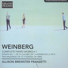 Mieczyslaw Weinberg (1919-1996): Sämtliche Klavierwerke Vol.1, CD