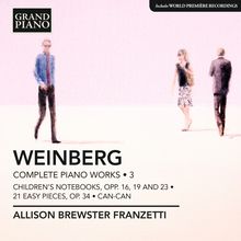 Mieczyslaw Weinberg (1919-1996): Sämtliche Klavierwerke Vol.3, CD