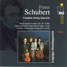 Franz Schubert (1797-1828): Sämtliche Streichquartette Vol.2, CD