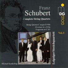 Franz Schubert (1797-1828): Sämtliche Streichquartette Vol.3, CD
