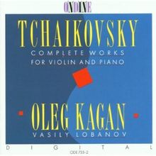Peter Iljitsch Tschaikowsky (1840-1893): Die Werke f.Violine & Klavier, CD