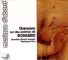 Chansons sur des Poemes de Ronsard, CD