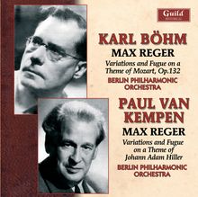 Max Reger (1873-1916): Hiller-Variationen op.100, CD