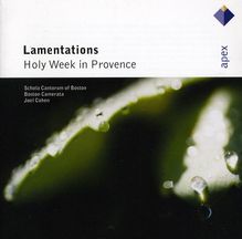 Lamentations - Holy Week in Provence, CD