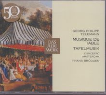 Georg Philipp Telemann (1681-1767): Tafelmusik (Gesamtaufnahme), 4 CDs