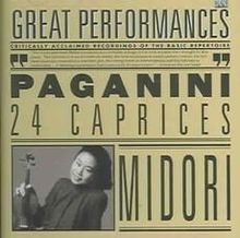 Niccolo Paganini (1782-1840): Capricen op.1 Nr.1-24 für Violine solo, CD