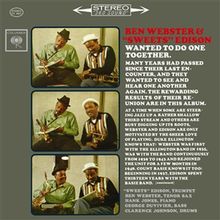 Ben Webster & Sweets Edison: Ben Webster & 'Sweets' Edison (180g) (Limited Edition) (45 RPM), 2 LPs