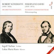 Robert Schumann (1810-1856): Sonaten für Violine & Klavier Nr.1-3, 2 CDs