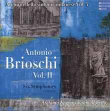 Antonio Brioschi (1725-1750): 6 Sinfonias, CD