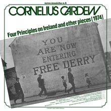 Cornelius Cardew (1936-1981): Four Principles on Ireland, LP